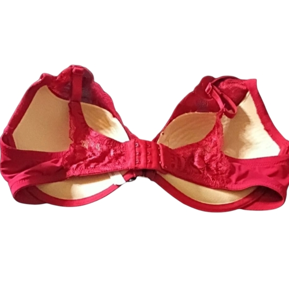 Adore Me Red Lace Pushup Bra - Picture 3 of 6